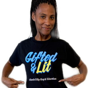 Adult Size Short Sleeve "Gifted & Lit" T-shirt